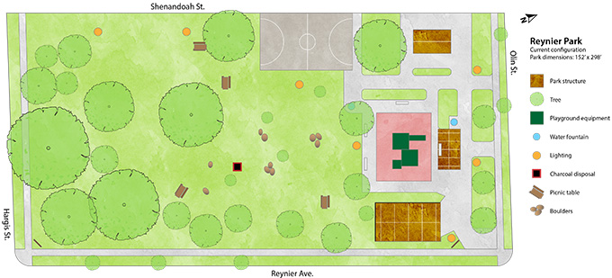 Reynier Park Layout