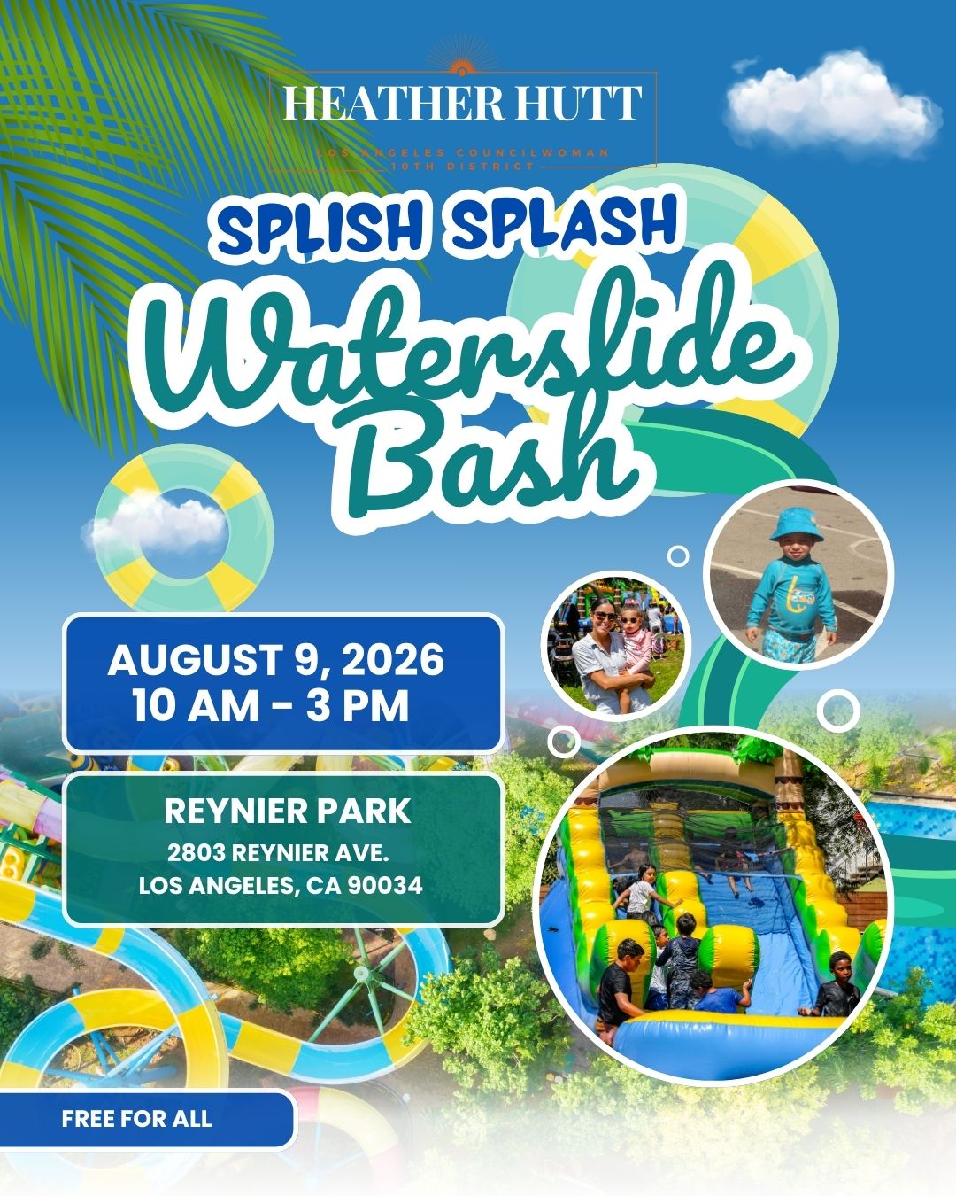 Splish Splash Waterslide Bash @ Reynier Park